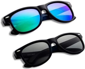 img 3 attached to 🕶️ YAMAZI Polarized Kids Sunglasses: Stylish, Flexible Shades for Boys and Girls Ages 3-10