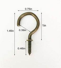 img 3 attached to 🕰️ Vintage Style Antique Ceiling Screw for Timeless Décor