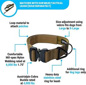 img 3 attached to Miles Tactical Collar Genuine Adjustable