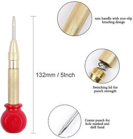 img 1 attached to 🔒 Enhanced Precision: Lockwish Drill Automatic Center Punch for Perfect Drilling Accuracy