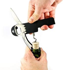 img 2 attached to 🦜 Pirate Bottle Opener by Suck UK - Legless Corkscrew Wine Opener and Beer Bottle Opener with Pirate Accessories - Peg Leg Bottle Opener Keychain, Key Chain Kitchen Gadgets