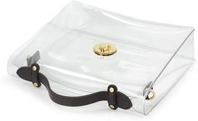 img 2 attached to 👜 Прозрачные сумки для женщин с прозрачным замком на плече: Стильные сумки для каждого случая