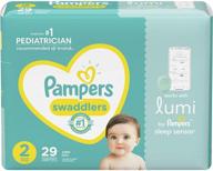 👶 lumi by pampers, size 2 jumbo diapers (29 count) - compatible with lumi sleep system (sold separately) logo