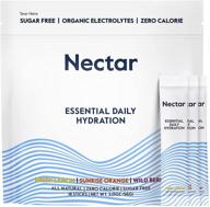 🍃 nectar hydration powder packets: recharge & rehydrate naturally - zero sugar, calories, and exquisite variety of 18 daily iv hydrate packets logo