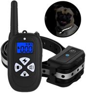 🐶 luhuanx reflective dog training collar with remote - 1450ft range shock, beep, vibration modes for small medium large dogs logo