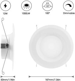 img 3 attached to 💡 JandCase LED Downlight, Powerful Recessed Lighting Equivalent