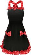🎁 gagote vintage women's retro kitchen aprons with convenient pockets - ideal mothers day gift logo