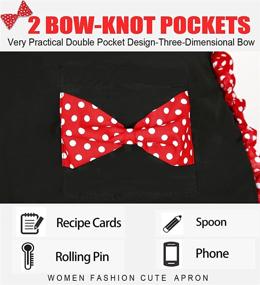 img 1 attached to 🎁 GAGOTE Vintage Women's Retro Kitchen Aprons with Convenient Pockets - Ideal Mothers Day Gift