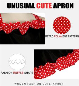img 2 attached to 🎁 GAGOTE Vintage Women's Retro Kitchen Aprons with Convenient Pockets - Ideal Mothers Day Gift