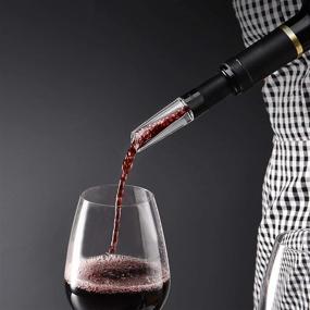 img 1 attached to 🍷 Z-oneMart 2Pcs Wine Aerator Pourer Spout, Premium Wine Aerator Pourer Decanter for All Bottled Wines