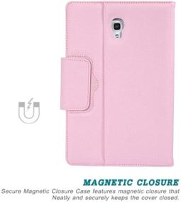 img 2 attached to 📱 Premium Pink PU Leather Keyboard Case for Samsung Galaxy Tab 3/4 10.1 - Folding and Separable, Magnetic Wireless Keyboard – Tab 3/4 10.1 Inch Protective Cover