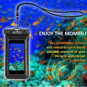 img 1 attached to 🌊 Ecoozy Waterproof Dry Bag - Lightweight Dry Storage Backpack for Men and Women - 10L/20L Roll Top Dry Compression Bag Ideal for Kayaking, Rafting, Camping, Hiking, Boating