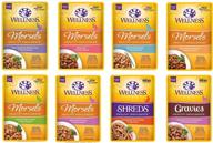 🥦 wellness healthy indulgence grain-free variety pack: discover 8 flavors, 3 oz each! logo