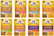 🥦 wellness healthy indulgence grain-free variety pack: discover 8 flavors, 3 oz each! логотип