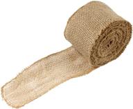 🎋 bamboomn 3" color burlap craft ribbon roll - 10 yards jute, natural - high-quality & versatile crafting material logo