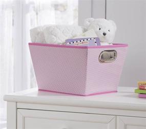 img 2 attached to Delta Children Complete Nursery Organization Set - 13-Piece in Barely Pink