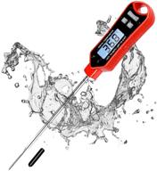 🌡️ waterproof meat thermometer – upgraded long probe digital instant read food thermometer for grilling, bbq, smoker, and kitchen cooking – includes calibration – ideal for candy making logo