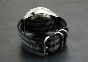 img 2 attached to Helm Watches Nylon Watch Strap Men's Watches and Watch Bands