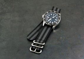 img 1 attached to Helm Watches Nylon Watch Strap Men's Watches and Watch Bands