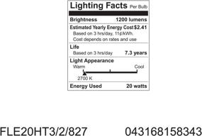 img 1 attached to Efficient GE Lighting 15834 Energy Smart Spiral CFL - 20W (75W replacement) 1250 Lumens, Medium Base, 1-Pack