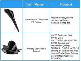 img 3 attached to 🏍️ FANCYTIMES 9" Motorcycle Primary Case Oil Funnel - Drip-Free Fill, Filter & Change for Harley Motorcycle