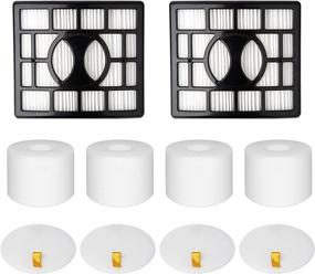 img 4 attached to 🔍 Hechuang Replacement Filters for Shark Rotator DuoClean Powered Lift Away Speed Vacuum NV680-NV810, Replace Parts XFF680 and XHF680