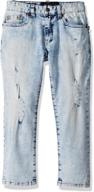 👖 classic fit straight leg denim jean for boys by lucky brand - 5-pocket style logo