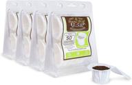 ☕️ 4-pack of perfect pod ez-cup disposable paper filters for reusable coffee pods (200 filters) - enhanced seo logo