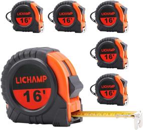 img 4 attached to 📏 LICHAMP Retractable Measuring Tape for Precise Fractional Measurements - Test, Measure & Inspect