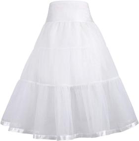 img 2 attached to 🎸 Looking to Rockabilly Style? Try the GRACE KARIN Rockabilly Petticoat Underskirt for Girls' Clothing!