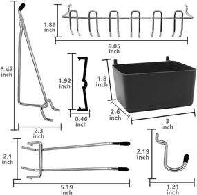 img 2 attached to Enhance Your Organization with 115PK Pegboard Hooks Assortments: Durable Metal Solutions for All Your Needs!