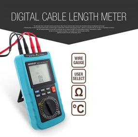 img 2 attached to 🔌 Allsun Cable Resistance Tester - Digital Electric Wire Length Meter with Ohm Resistance - Up to 30KM / 100000 ft Measurement in m㎡ (Excludes AWG)