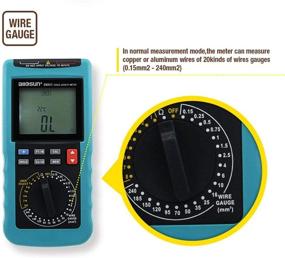 img 1 attached to 🔌 Allsun Cable Resistance Tester - Digital Electric Wire Length Meter with Ohm Resistance - Up to 30KM / 100000 ft Measurement in m㎡ (Excludes AWG)