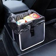 🚗 naysera foldable car garbage can - leak-proof and washable seat back hanging car trash bag for car travelling and outdoor use logo