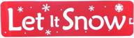❄️ burgundy christmas let it snow stencil- 22x6 inches - festive holiday decoration tool! logo