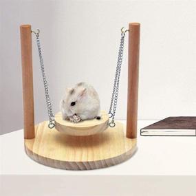 img 2 attached to Litewood Hamster Wooden Hanging Chinchilla