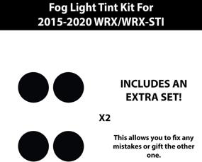 img 3 attached to 🚙 Bogar Tech Designs Subaru WRX/STI 2015-2021 Fog Light Tint Kit - Dark Smoke, Compatible and Fits Perfectly