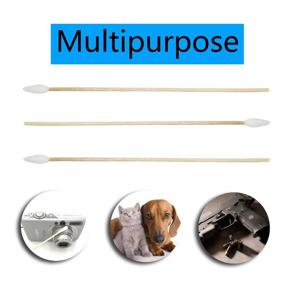 img 1 attached to 👃 700 Count Precision Cotton Swabs with 6-inch Long Sticks for Gun Cleaning, Makeup, or Pets