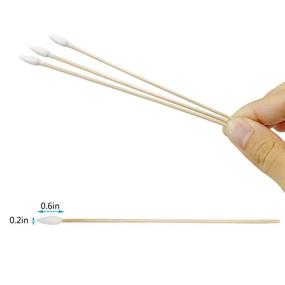 img 3 attached to 👃 700 Count Precision Cotton Swabs with 6-inch Long Sticks for Gun Cleaning, Makeup, or Pets