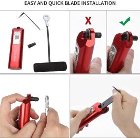 img 1 attached to 🚗 BOUSH Windshield Removal Kit for Cars - Cold Knife Window Glass Remover with Quick Release - Auto Windscreen Tool Set