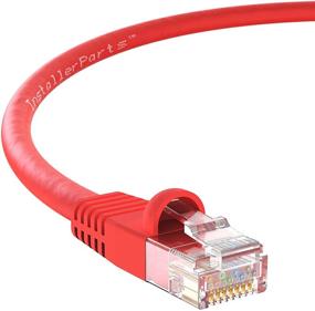 img 4 attached to InstallerParts CAT6 Ethernet Cable - Red, 0.5FT, 10Gbps, 550MHz - Professional Series for High-Speed Internet