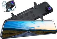 📸 kingslim dl12 pro 4k mirror dash cam: dual sony sensors, gps tracking, super night vision, waterproof backup camera and parking assistant logo