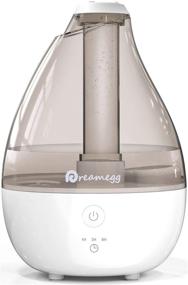 img 4 attached to 🌬️ Dreamegg Ultrasonic Cool Mist Humidifier - Filter-Free Air Humidifiers for Bedroom, Baby & Home, Whisper Quiet with 360° Mist Nozzle, Timer, Night Light & Auto Shut-Off