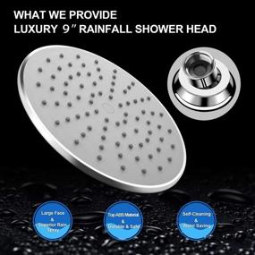 img 2 attached to 🚿 Upgrade Your Shower Experience with WarmSpray High Pressure Rain Shower Head: Modern Chrome Look, Easy Installation and Adjustable Replacement for Your Bathroom