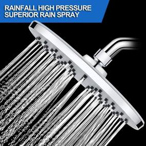 img 1 attached to 🚿 Upgrade Your Shower Experience with WarmSpray High Pressure Rain Shower Head: Modern Chrome Look, Easy Installation and Adjustable Replacement for Your Bathroom