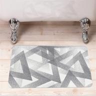 🛁 gray diatomite bath mat, fast-drying earth mat - soft, nonslip, absorbent shower, kitchen, bathroom floor - 23.6 x 15.4 inch - easy storage and wash logo