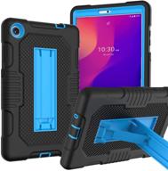 📱 jsusou alcatel joy tab 2 case for tablet 8 inch 2020 release (model: 9032z) - shockproof kids protective case cover with built-in kickstand, blue - compatible with metrobyt-mobile alcatel joy tab 2 8" tablet logo