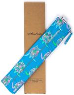 strawsak xl teal turtle straw case - effortless cleaning for reusable metal, silicone, and glass straws, cutlery, silverware, and utensils logo