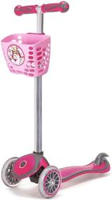 img 2 attached to 🦄 MINI-FACTORY Cute Cartoon Pink Unicorn Scooter Basket for Kids - Front Handler Bar Carrying Basket for Kid Girls