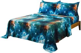 img 3 attached to 🌌 Exploring the Cosmos: Cliab Galaxy Bedding Set for Kids' Home Store and Bedding